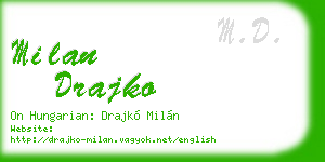 milan drajko business card